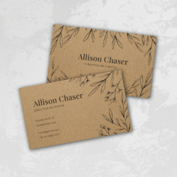 Tarjetas de visita Kraft